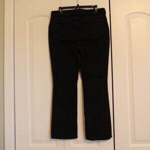NYDJ Black Wash Barbara Bootcut Jean w/lift x tuck technology Size 12 Denim
